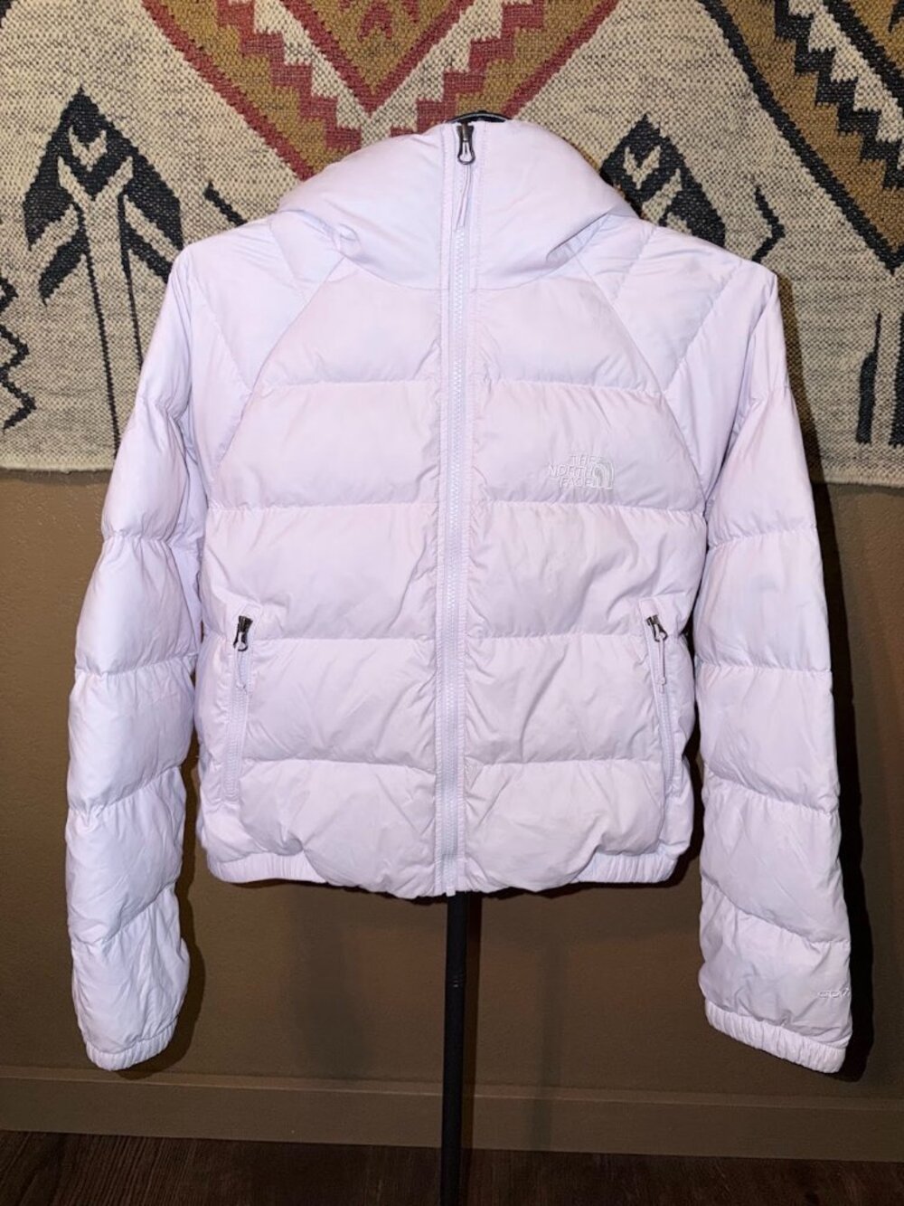 The North Face Lavender Hydrenalite Down Puffer Hooded Jacket Size Large